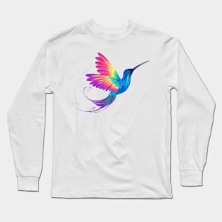 Exotic Rainbow Hummingbird Long Sleeve T-Shirt
